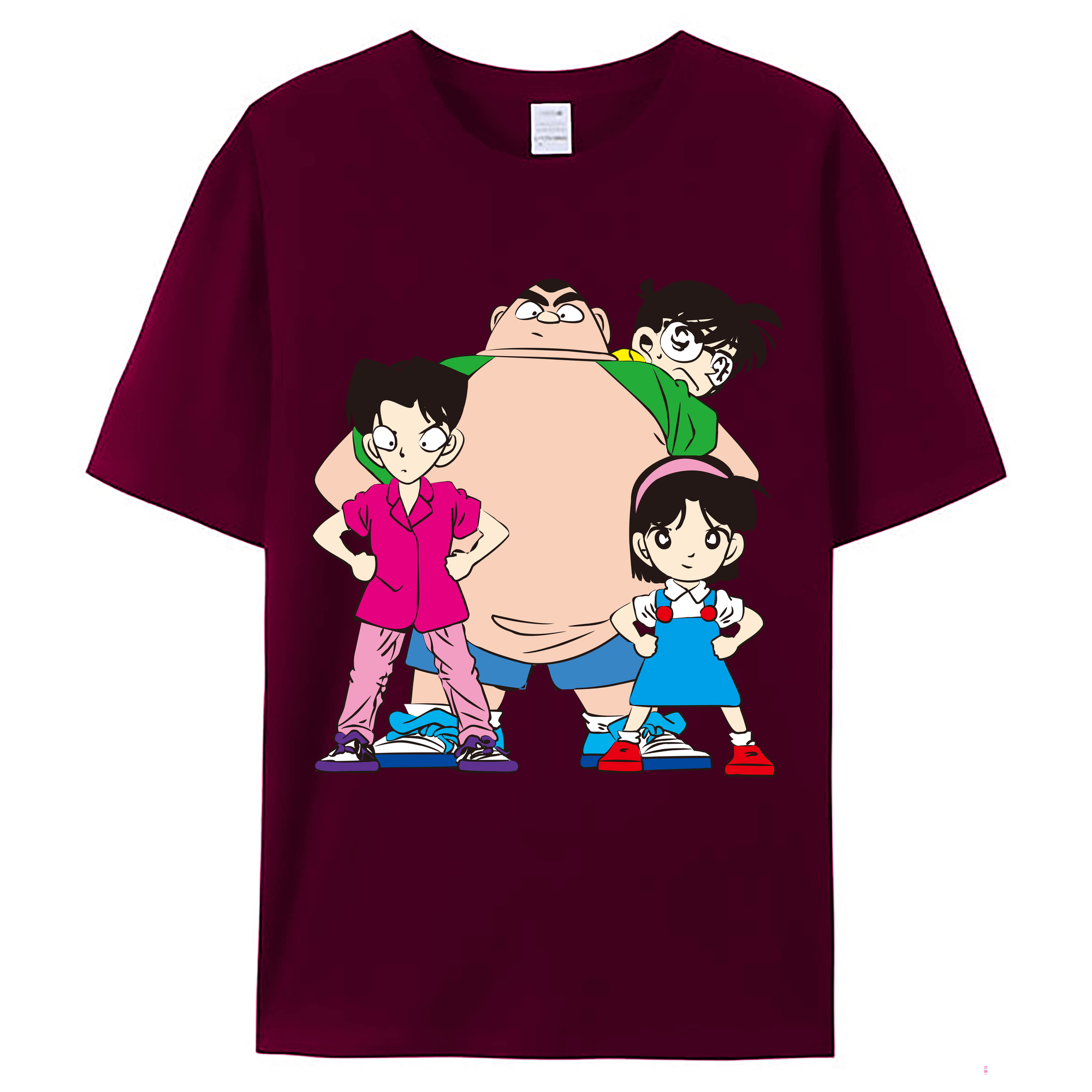 （画像用） 名探偵コナン Detective Conan レディースカジュアルプリントTシャツ（綿100％）
